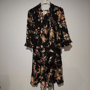 NWOT Haute Project Floral Wrap Midi Dress 2XL NWOT Flowy Bohemian Chic